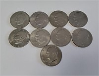 1972 Eisenhower Dollars (9)