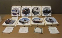 (8) Eagle Collector Plates w/Certificate of