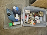 2 Totes of Misc. Chemicals (shop)