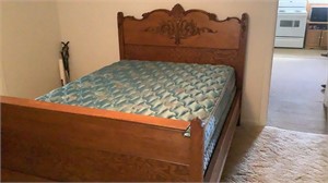 Full size, bed, dresser, and chair