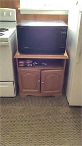 Microwave with stand