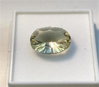 7.00ct min 16x12mm oval yellow labradorite