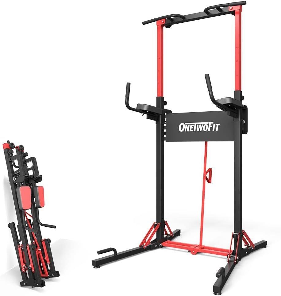 Power Tower Pull Up Bar  Adjustable Height Station