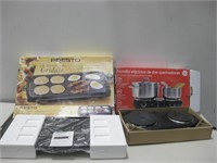 NIOB Griddle & Double Burner Hot Plate Powers On