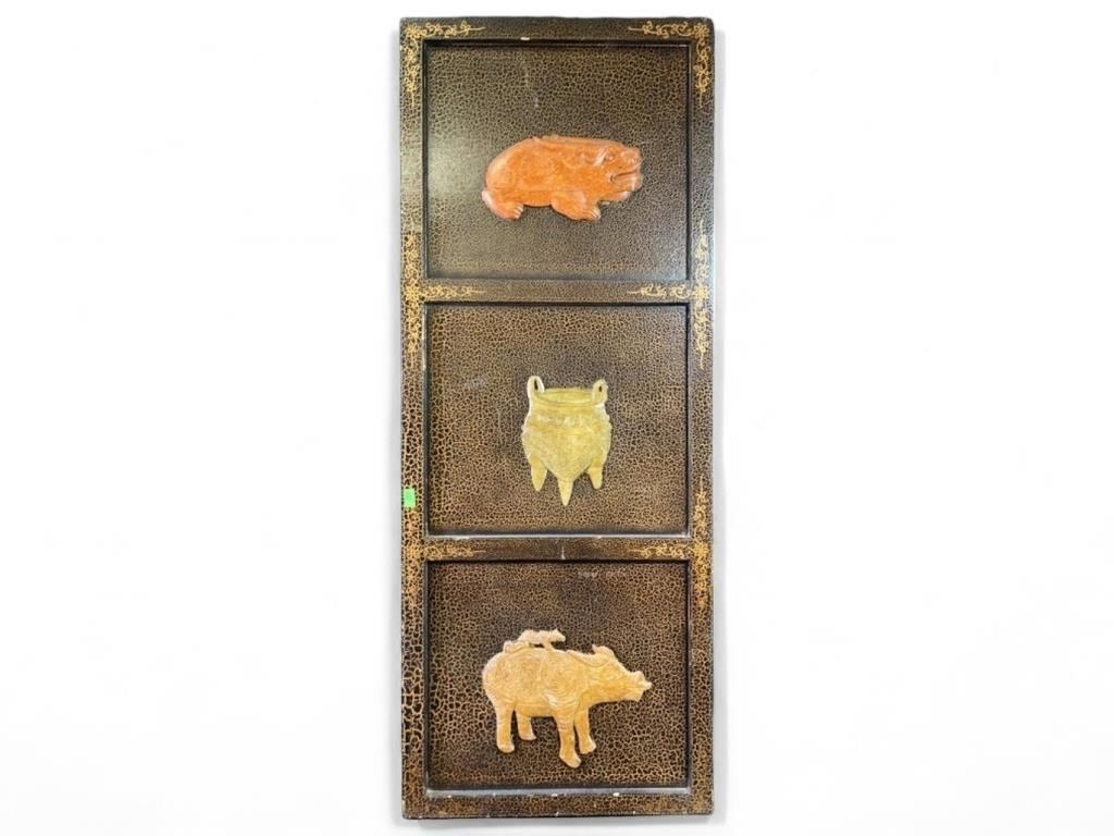 36 inch tall Wooden Divider panel With Asian