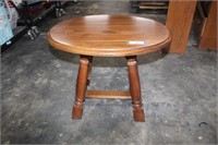 Small Round Wood Occasional Table