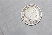 1898 Barber Silver Quarter