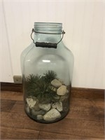 Large blue jar