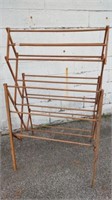 Vtg Large Wood Drying Rack - approx 60" tall