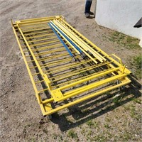 2- Steel carts, one without wheels 42"× 96"