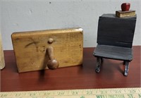 2 Vintage Wood Items