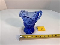 Vtg Avon Cobalt Blue Pitcher