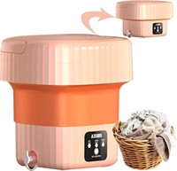 Portable Washing Machine  Mini Foldable (Pink).