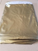 4YDS OF LINED GOLD SATINY MATERIAL