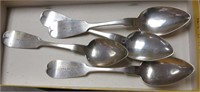 4 Coin Silver Spoons