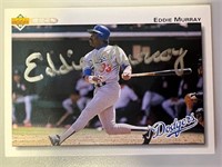 Dodgers Eddie Murray Signed Card with COA