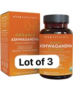 Organic Ashwagandha (lot of 3)