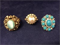 Collection of Sarah Coventry Cocktail Rings