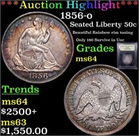 *Highlight* 1856-o Seated Liberty 50c Graded Choic