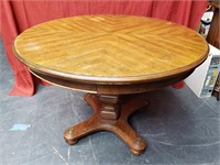 Large Round Top Pedestal Table