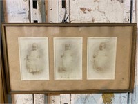 Framed Antique Baby Photos