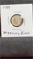 1944 Mercury DIme US SIlver Coin