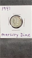 1941 Mercury DIme US SIlver Coin
