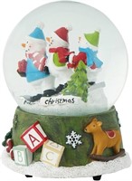 Christmas Glass Snow Globe Water Globe with Music