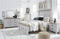 Queen  Ashley Haven Bay 5pc Storage Bedroom Group