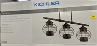 KICHLER "WATCHGROVE" 3 LIGHT LINEAR PENDANT