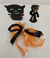 (3) Antique Halloween Decorations