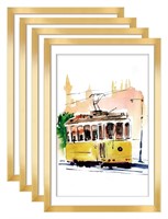 Annecy 13x19 Picture Frames (4 Pack, Gold),