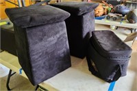 Pair Storage Stools