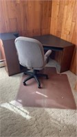 Corner Office desk, office chair, office chair