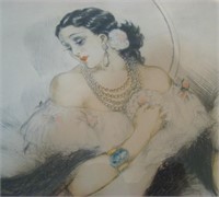 1927 Louis Icart "Lady of the Camelias" Etching