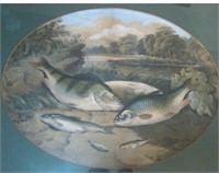 1854 Henry Leonidas Rolfe's Angling Lithograph