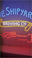 "The Shipyard Brewing Co, w/ Lobster" Neon Sign