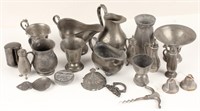 PEWTER SERVING PIECES SHAKERS CREAMERS & MORE