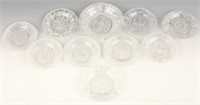 CLEAR GLASS BOSTON AND SANDWICH CUP PLATES