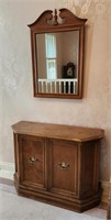 Maple  Hall Console &  Wall Mirror