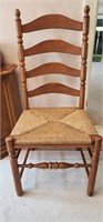 Ladder Back Maple Rush Seat Chair