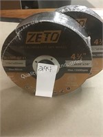 ZETO METAL CUT OFF WHEELS (DISPLAY)