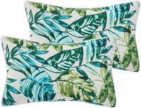 Outdoor Lumbar Pillows 12x20inch  Set of 2