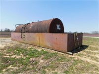 27.5 FT X 8 FT STEEL FUEL TANK WITH STEEL CONTAINM
