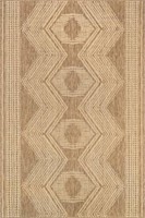 Light Brown Iris Totem Indoor/outdoor Flatweave