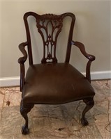 Nice Ball & Claw Foot Chippendale Arm Chair