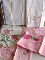 Vintage Textiles Tea Towels, Dresser Scarves, Etc.