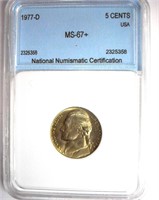 1977-D Nickel NNC MS67+