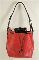 Louis Vuitton Red/Black Noe Bicolor Bag