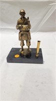 Ww2 army paratrooper pen holder paperweight